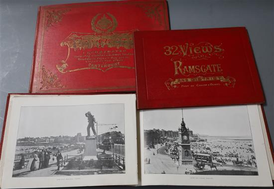 RAMSGATE: 3 late 19th century photographic albums:-